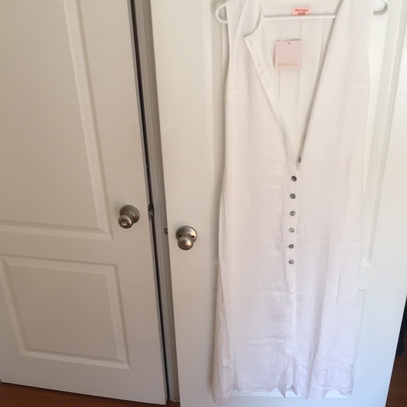 Showpo White Izmir Midi Dress - Size 4 - Picture 3 of 3